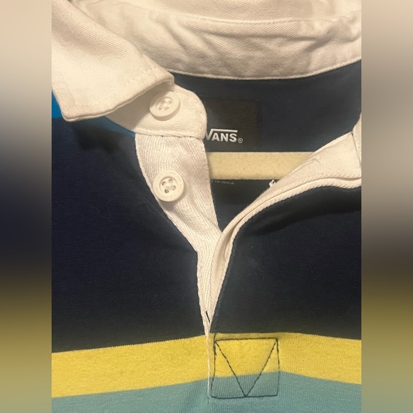 Men’s Striped Vans Polo - Picture 3 of 5